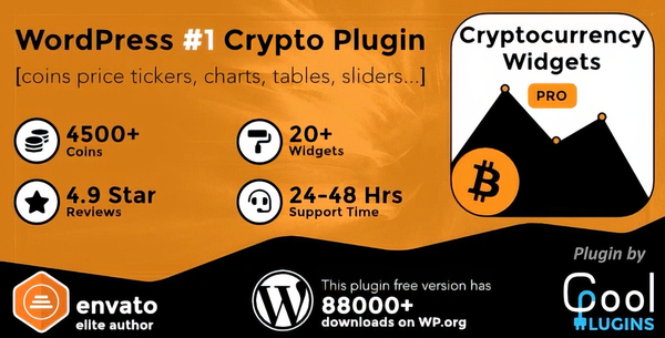Cryptocurrency Widgets Pro – WordPress Crypto Plugin 3.7