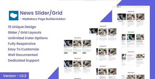 News Post Sliders News Post Grid Builder Addon WpBakery 1.0.2
