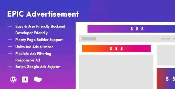 Epic Advertisement WP Plugin & Add Ons for Elementor & WPBakery