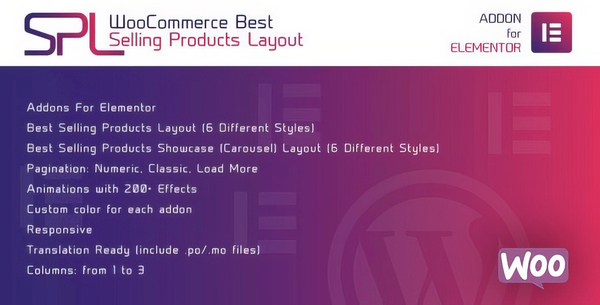 WooCommerce Best Selling Products Layout for Elementor