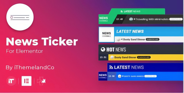 News Ticker For Elementor
