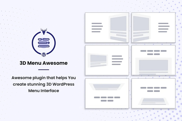 Stunning 3D Off Canvas Menu WordPress Plugin - 3D Menu Awesome