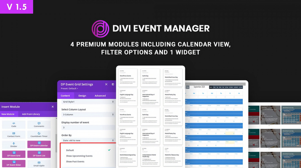 Divi Event Manager Plugin 1.5.2