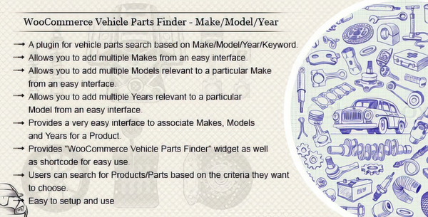 WooCommerce Vehicle Parts Finder