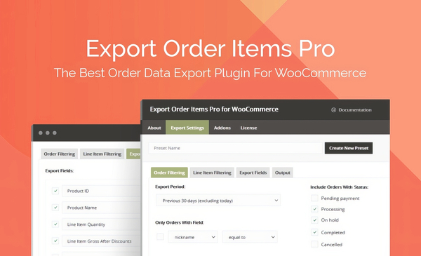 Export Order Items Pro for WooCommerce 2.1.33