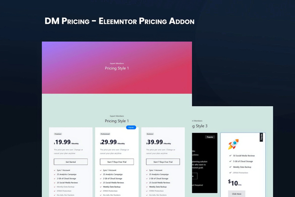 DM Pricing WP Plugin 1.0.0