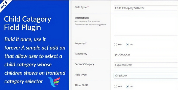ACF Child Category Field 1.0.0