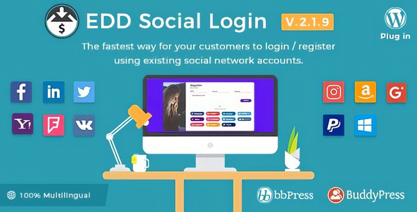 Easy Digital Downloads – Social Login 2.5.6