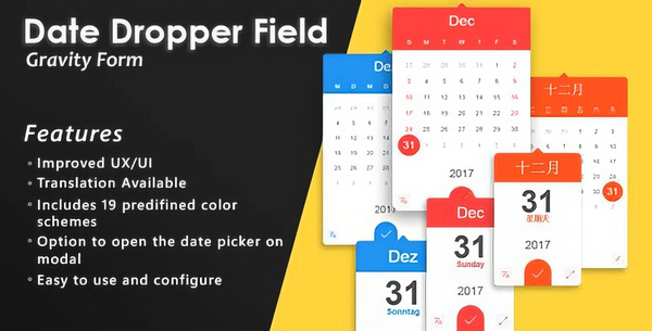 Gravity Forms Date Dropper Field 1.3.1