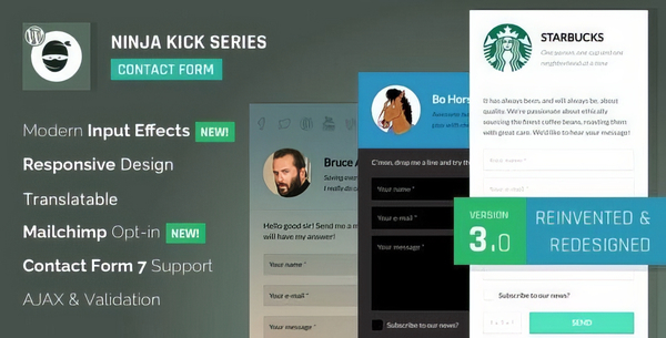 Ninja Kick: Contact Form 3.5.8