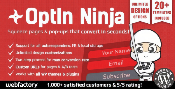 OptIn Ninja – Ultimate Squeeze Page Generator 2.35
