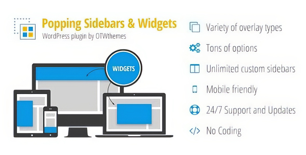 Popping Sidebars and Widgets for WordPress 1.21