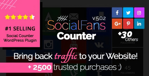 SocialFans - WP Responsive Social Counter Plugin