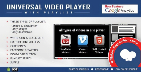 Universal Video Player – Addon for WPBakery Page Builder 3.2.1