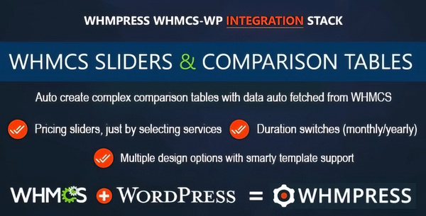 WHMCS Pricing Sliders and Comparison Tables – WHMpress Addon 4.7