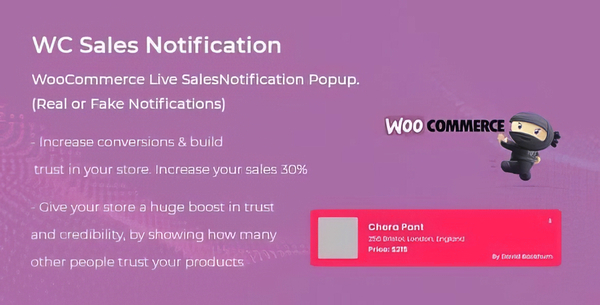 WooCommerce Live Sales Notification Pro
