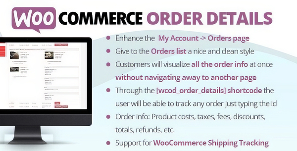 WooCommerce Order Details 3.1