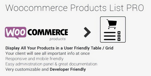 WooCommerce Products List Pro