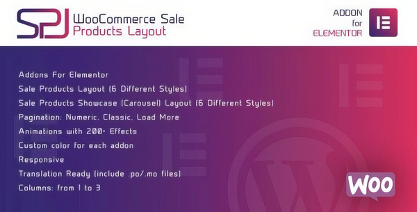 WooCommerce Sale Products Layout for Elementor WordPress Plugin
