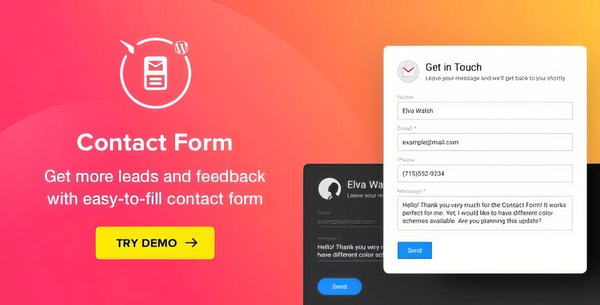 Elfsight Contact Form WP Plugin