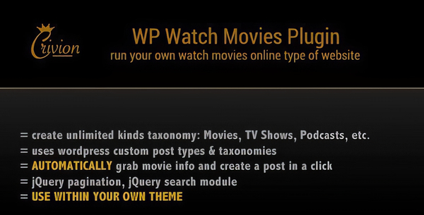 WP Watch Movies & TV Shows Online 1.6