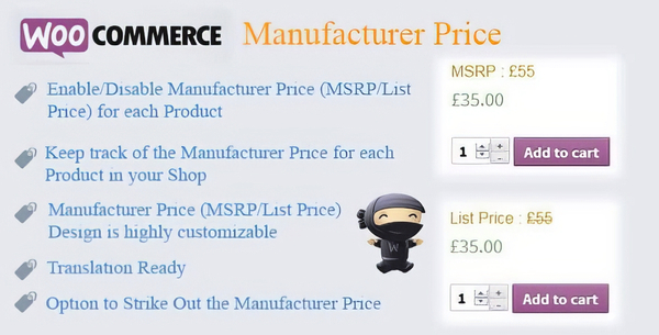 WooCommerce Manufacturer Price