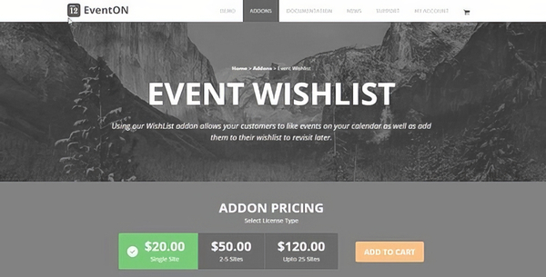 EventOn Wishlist Add-on 1.1.2