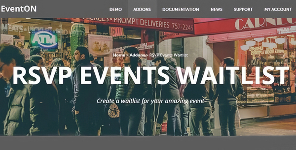 EventOn RSVP Events Waitlist 1.1.1