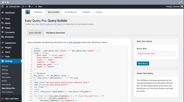 Easy Query Pro WP Plugin 2.3.1