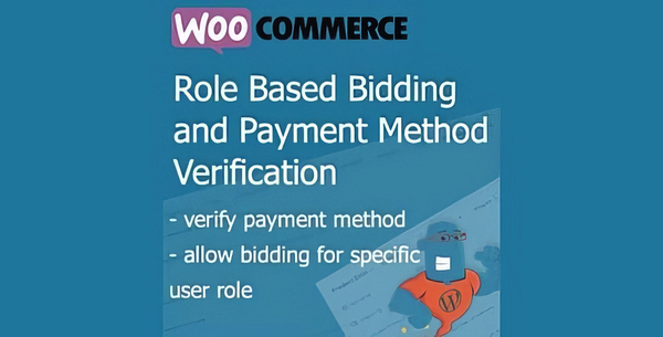 WooCommere Simple Auction Role Based Bidding and Payment Method Verification
