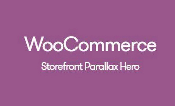 WooCommerce Storefront Parallax Hero