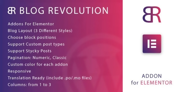 Blog Revolution for Elementor 1.0