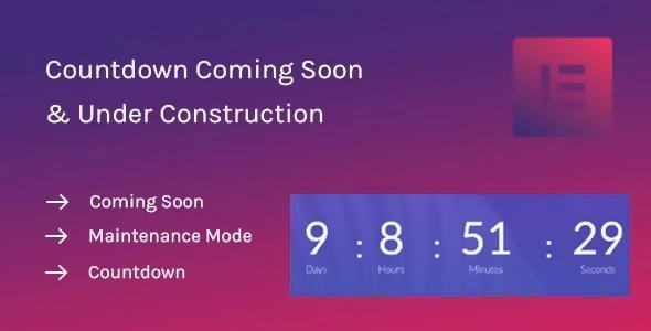 Coming Soon Widget for Elementor 1.0
