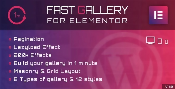 Fast Gallery for Elementor 1.0