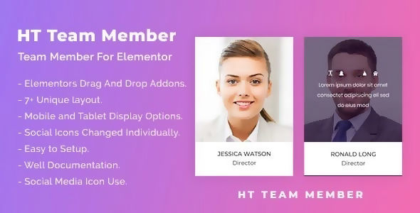 HT Team Member For Elementor 1.0.5