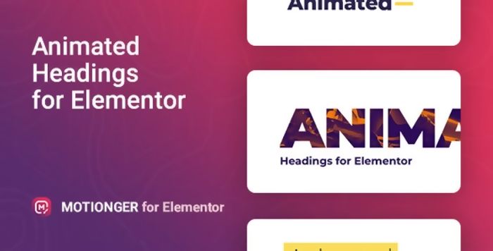 Motionger – Animated Heading for Elementor 2.0.4