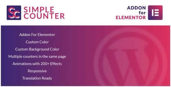 Simple Counter for Elementor WordPress Plugin 1.0
