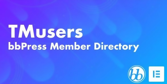 TMusers – bbPress Forum Member Directory For Elementor 1.1