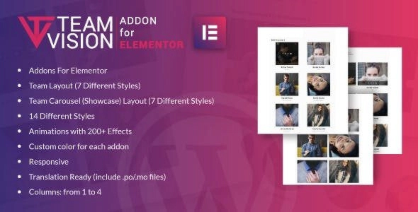 Teamvision for Elementor