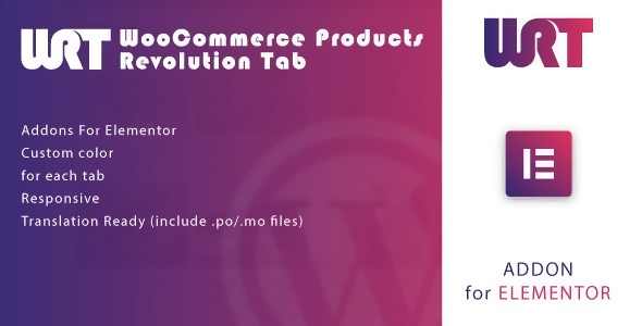 WooCommerce Products Revolution Tab for Elementor