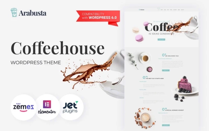 Arabusta – Coffeehouse WordPress Elementor Theme 1.0.2
