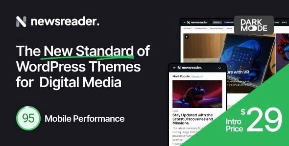 Newsreader – Revolutionary WordPress Theme for Digital Media 1.1.0