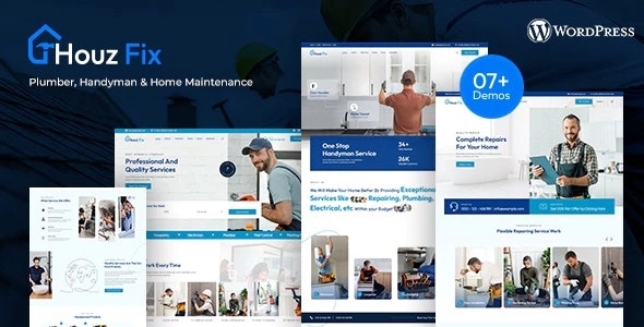 HouzFix – Plumber Handyman Services WordPress Theme 1.1.0