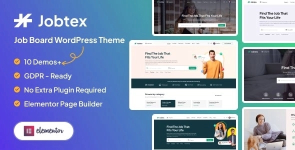 Jobtex – Job Board WordPress Theme 1.0.7