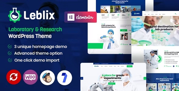 Leblix – Laboratory & Research WordPress Theme 2.1