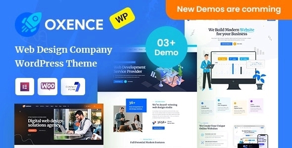 Oxence – Web Design Agency Elementor WordPress Theme 1.3.2
