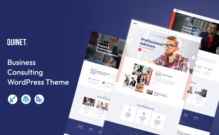 Quinet – Business Consulting WordPress Theme