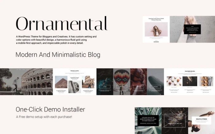 Ornamental – Multi-Concept Responsive Blog WP Theme 1.0.0