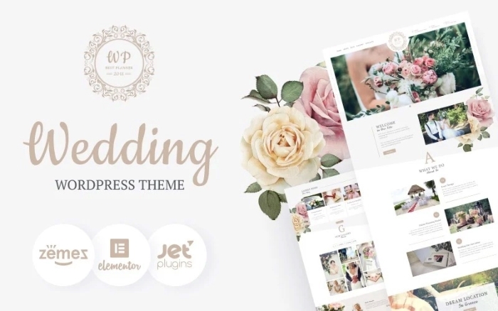 Belle Fleur – Wedding Landing WordPress Elementor Theme 1.0.1