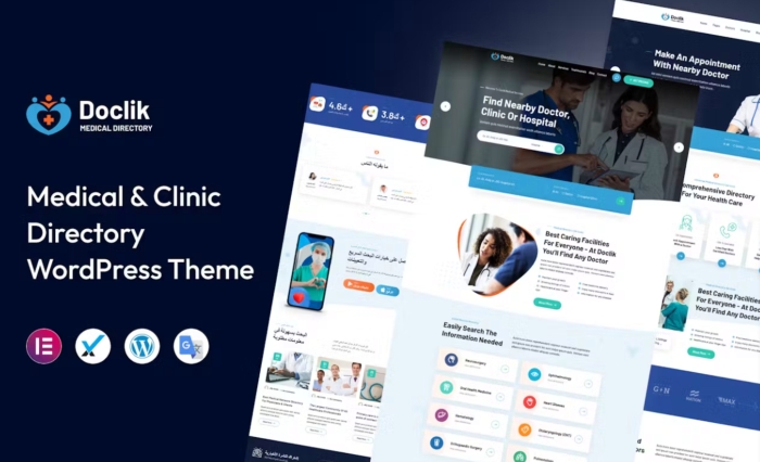 Doclik – Medical Directory WordPress Theme 1.0.1
